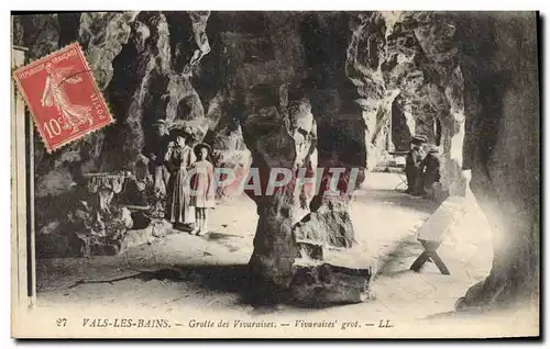 Cartes postales Vals les Bains Grotte des Vivaraises