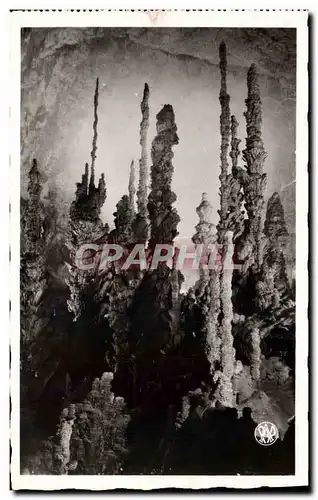 Cartes postales Grotte Grottes Aven d'Orgnac Groupe stalagmitique vu du Nord