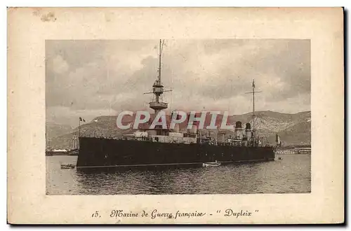 Cartes postales Bateau de guerre Dupleix