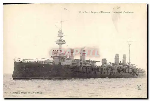 Cartes postales Bateau de guerre Le Dupetit Thouars Cuirasse d'escadre