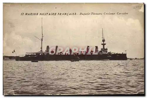 Cartes postales Bateau de guerre Dupetit Thouars Croiseur Corsaire