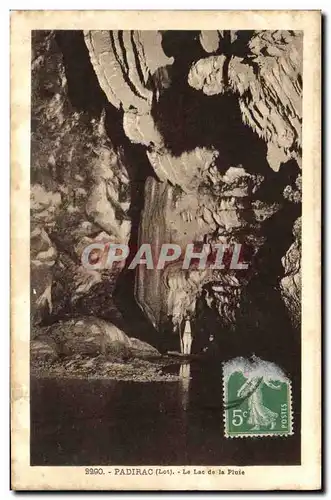 Cartes postales Grotte Grottes Padirac Le lac de la pluie