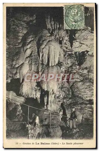 Cartes postales Grotte Grottes de la Balme Le Saule pleureur