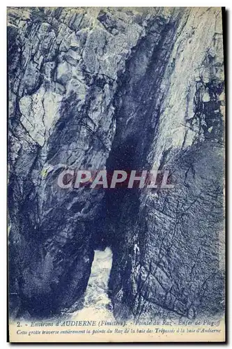 Cartes postales Grotte Grottes Environs d'Audierne Pointe du Raz Enfer de Plogoff