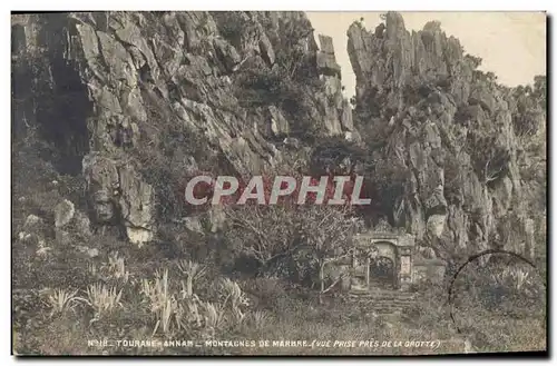 Cartes postales Grotte Grottes Tourane Annam Montagnes de marbre Vue prise pres de la grotte Indochine