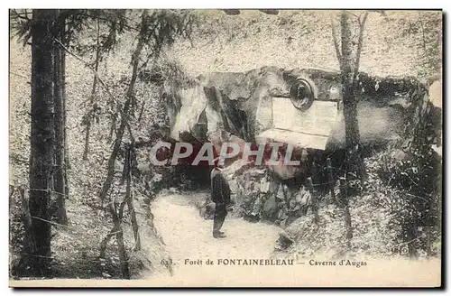 Cartes postales Grotte Grottes Foret de Fontainebleau Caverne d'Augas