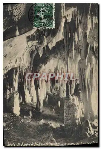 Cartes postales Grotte Grottes Route de bougie a Djidjelli la merveilleuse grotte de Dar El Oued