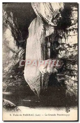 Cartes postales Grotte Grottes Puits de Padirac La grande Pendeloque