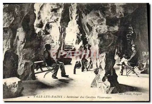Cartes postales Grotte Vals les Bains Interieur des Grottes Vivaraises