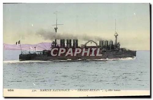 Cartes postales Bateau de guerre Ernest Renan