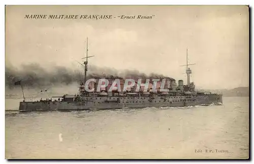 Cartes postales Bateau de guerre Ernest Renan