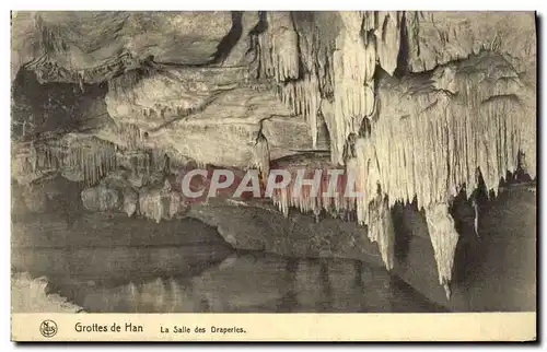 Cartes postales Grotte Grottes de Han La salle des draperies