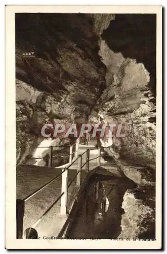 Cartes postales Grotte Grottes Gouffre de Padirac Galerie de la fontaine