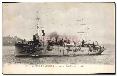 Cartes postales Bateau de Guerre Le Foudre