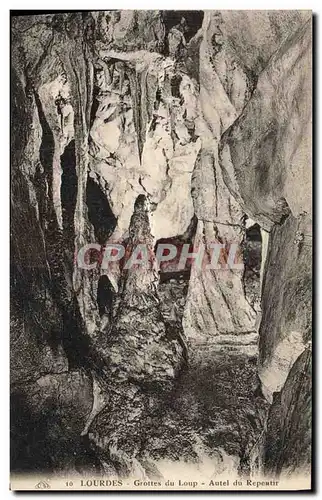 Cartes postales Grotte Grottes Lourdes Grottes du loup Autel du repentir