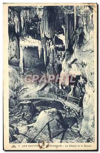 Cartes postales Grotte Grottes de Betharram La chaire et le bassin