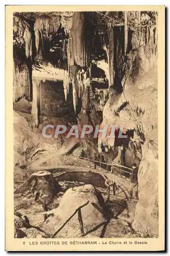 Cartes postales Grotte Grottes de Betharram La chaire et le bassin