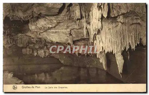 Cartes postales Grotte Grottes de Han La salle des draperies