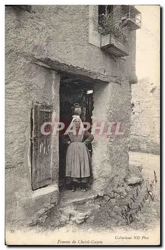 Cartes postales Folklore Femme de Chatel Guyon