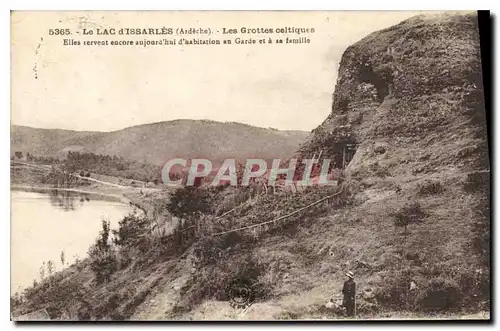 Cartes postales Grotte Grottes Le Lac d'Issarles Les grottes celtiques