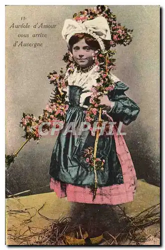 Cartes postales Folklore Auvergne Enfant