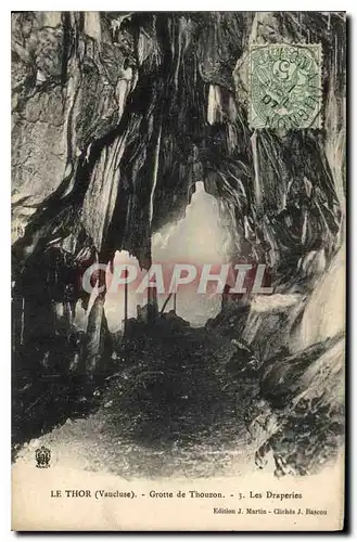 Cartes postales LE Thor Vaucluse Grotte de Thouzon les Draperies