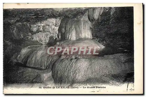 Cartes postales Grottes de la Balme Isere la grande Fentaine