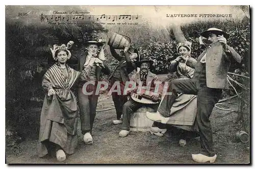 Cartes postales Folklore L'Auvergne Pittoresque