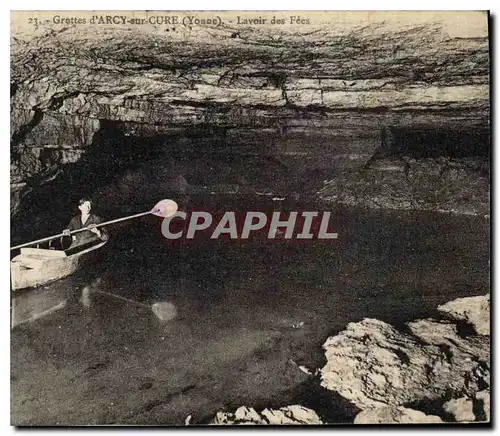 Cartes postales Grottes d'Arcy sur cure Yonne Lavoir des Fees