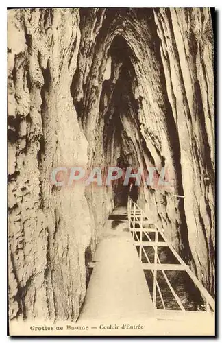 Cartes postales Grottes de Baume Couloir d'Entree