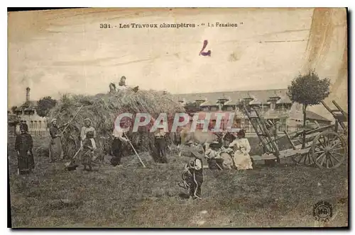 Cartes postales Folklore Les travaux champetres la Fenaison