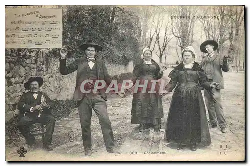 Cartes postales Folklore BOURREE D'AUVERGNE - Croisement