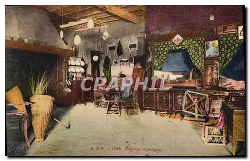 Cartes postales Folklore 1325 Interieur Auvergnat