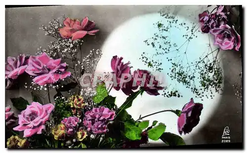 Cartes postales Fantaisie Fleurs