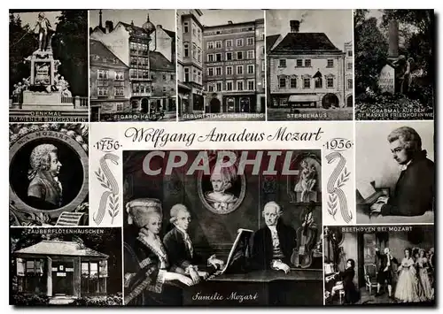 Cartes postales Wolfgang Amadeus Mozart