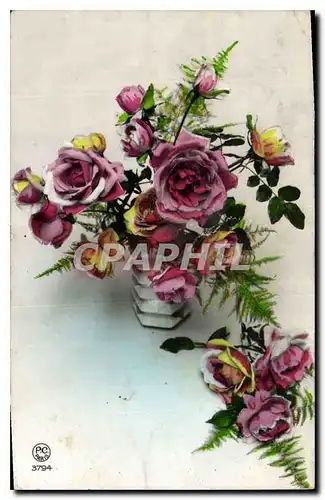 Cartes postales Fantaisie Fleurs