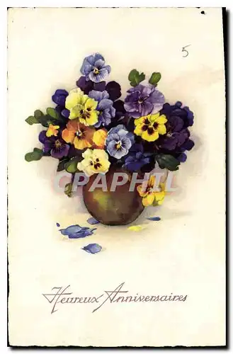 Cartes postales Fantaisie Fleurs