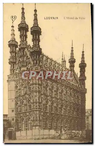 Cartes postales Louvain L'Hotel de Ville