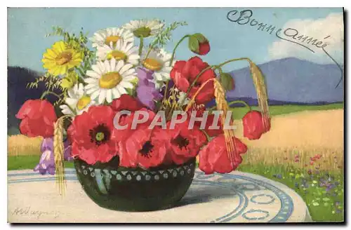 Cartes postales Fantaisie Fleurs