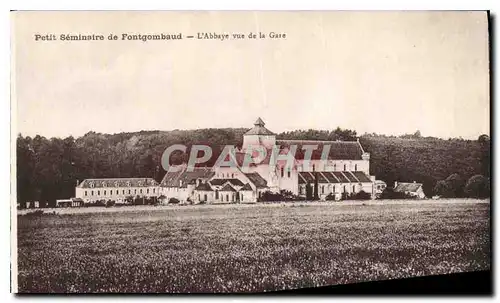 Cartes postales Petit Seminaire de Fontgombaud l'Abbaye vue de la gare