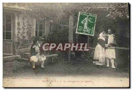 Cartes postales Batz En songeant au passe Folklore