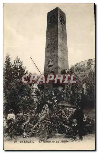 Cartes postales Belfort Le Monument des Mobiles