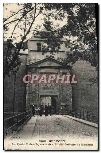 Cartes postales Belfort La Porte Brisach reste des Fortifications de Vauban