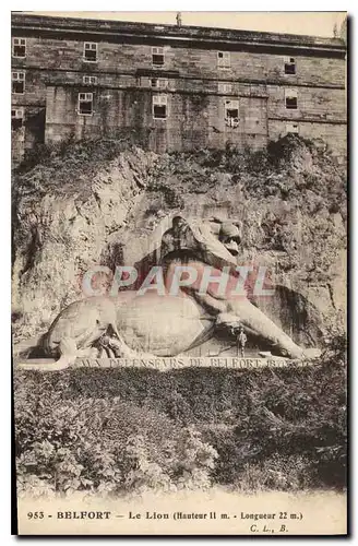 Cartes postales Belfort Le Lion