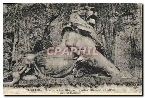 Cartes postales Belfort Haut Rhin Le Lion