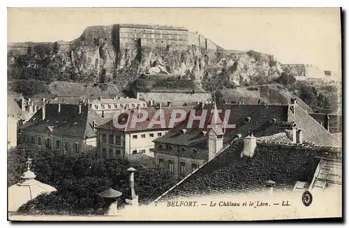 Cartes postales Belfort Le Chateau et le Lion