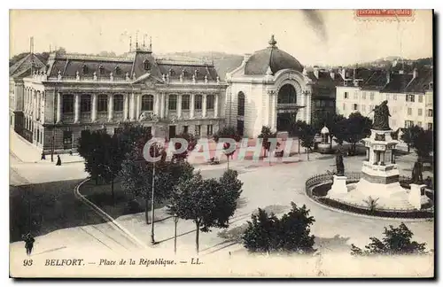 Cartes postales Belfort Place de la Republique