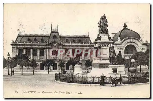 Cartes postales Belfort Monument des Trois Sieges