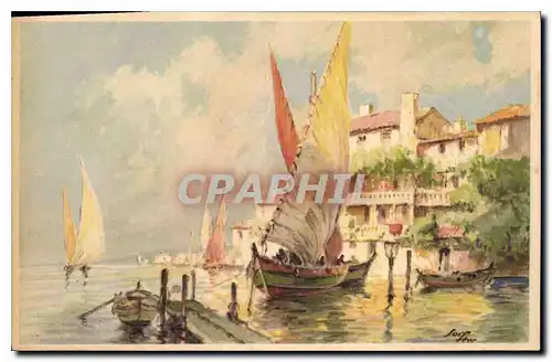 Cartes postales Fantaisie Bateau de peche