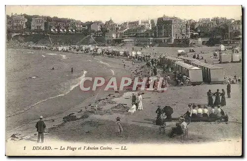 Cartes postales Dinard La Plage et l'Ancien Casino